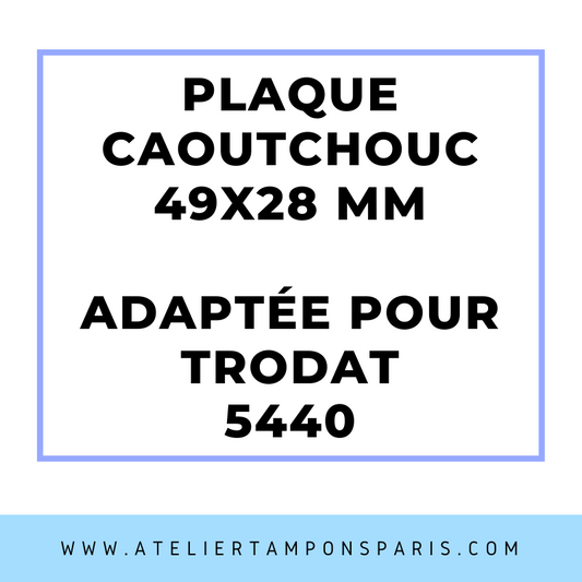 SEMELLE CAOUTCHOUC POUR TAMPON ENCREUR TRODAT 5440