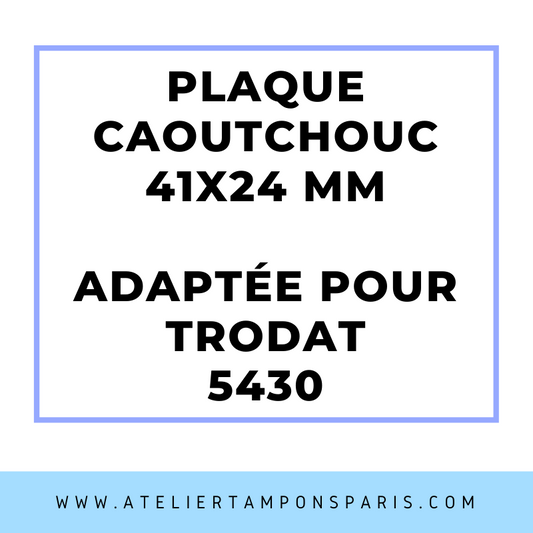 SEMELLE CAOUTCHOUC POUR TAMPON ENCREUR TRODAT 5430